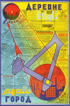 394. Советский плакат: Деревне город