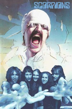 398-3. Постер: Обложка культового альбома Blackout группы Scorpions
