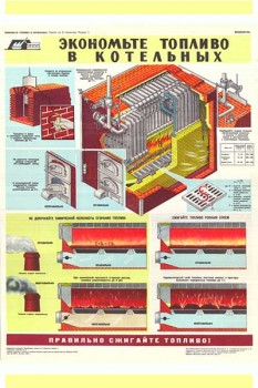 1794. Военный ретро плакат: Экономьте топливо в котельных