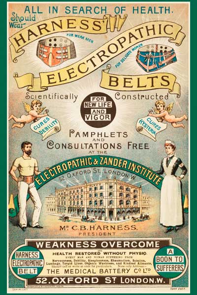064. Иностранный плакат: Harness elecropathic belts