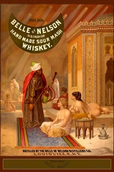 095. Ретро плакат западных стран: Belle of Nelson Whiskey