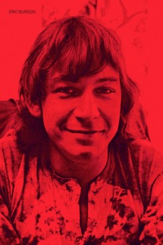 098. Постер: Eric Burdon на красном фоне