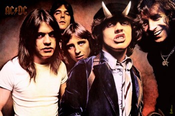 012-2. Постер: AC/DC - рисунок на обложке альбома Highway to Hell