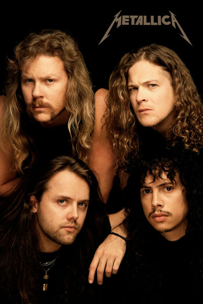 017. Постер: Metallica, одна из наиболее популярных и влиятельных команд в истории хард-рока