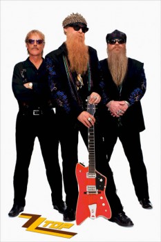 104. Постер: американская блюз-рок-группа ZZ Top, основанная в 1969 году