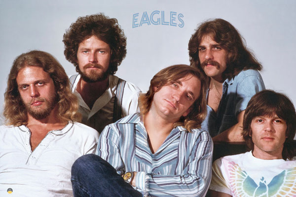 151. Постер: Eagles, американская рок-группа, играющая мелодичный country-rock и soft rock