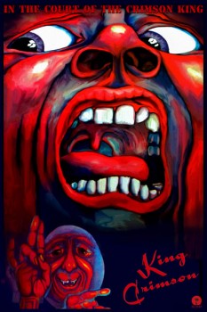 233-2. Постер: Обложка дебютного альбома британской группы King Crimson