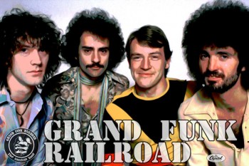329. Постер: Grand Funk Railroad в 1974 году