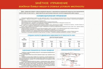 05. Зачетное упражнение (вождение боевых машин в сложных условиях местности)