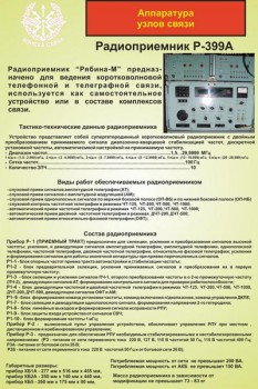 18. Аппаратура узлов связи (Радиоприёмник Р-399А)