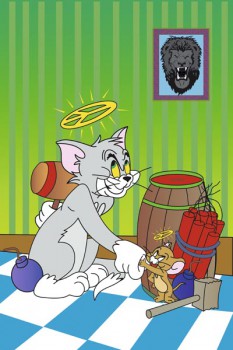 039. Детский плакат: Фантазия на тему: Том и Джерри, попытка убийства