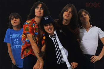 010-3. Постер: Группа AC/DC в 1979 году