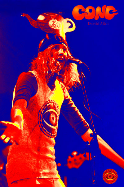 017-2. Постер: Daevid Allen - один из лидеров яркого представителя психоделического рока, группы Gong