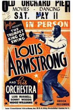 025. Постер: Louis Armstrong со своим оркестром