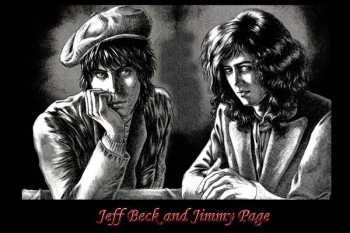 075. Постер: Jeff Beck и Jimmy Page