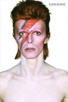095-2. Постер: David.Bowie, боевой раскрас