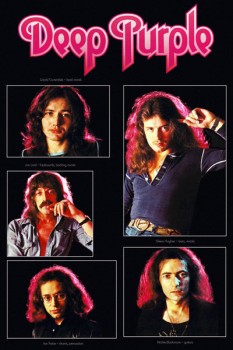 131-2. Постер: Deep Purple, состав 1974 года