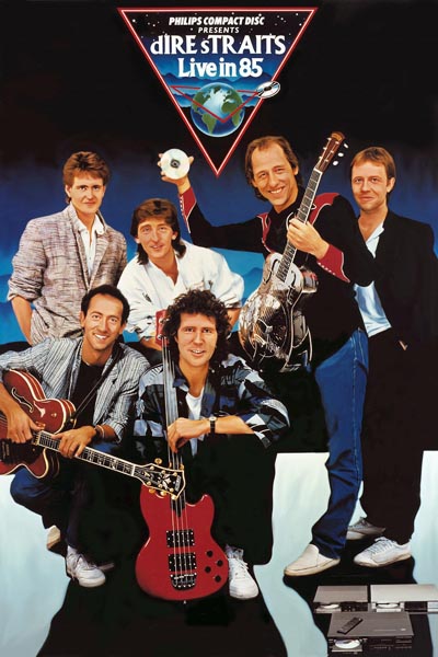 140. Постер: Dire Straits, британская рок-группа, исполняющая мелодичный Blues-rock