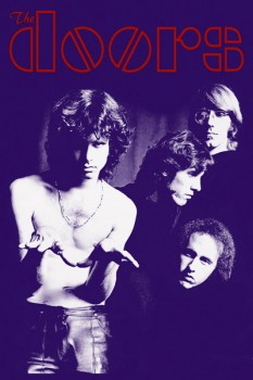 141. Постер: the Doors: Jim Morrison, Ray Manzarek, John Densmore и Robby Kriege