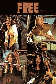 166-3. Постер: Free - английская хард рок группа, образованная в Лондоне 1968 году