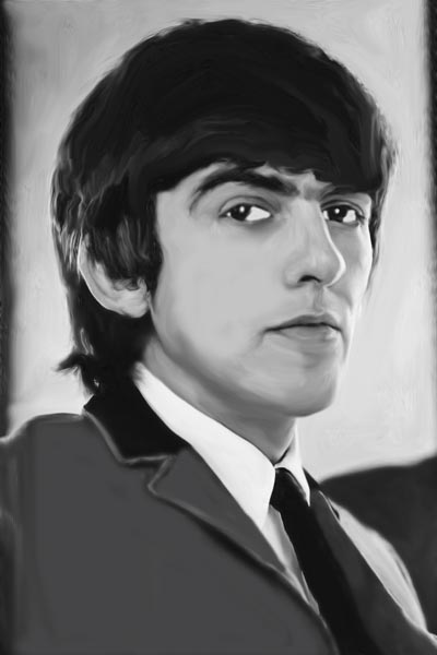 176. Постер: George Harrison - английский рок-музыкант, певец, композитор, писатель, продюсер и гитарист
