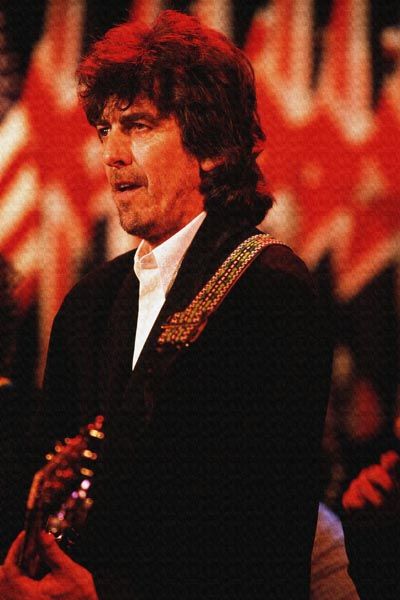 177. Постер: George Harrison играет на гитаре