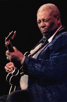 233. Постер: B.B. King - американский блюзовый гитарист, настоящий король король блюза