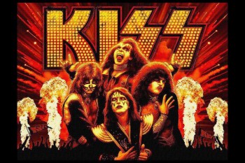 240. Постер: Kiss - группа, приобретшая известность живописностью членов своего состава