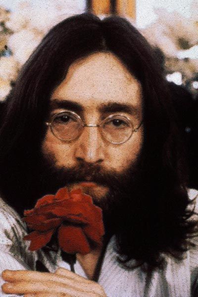 274. Постер: Старинная гравюра, John Lennon с розой