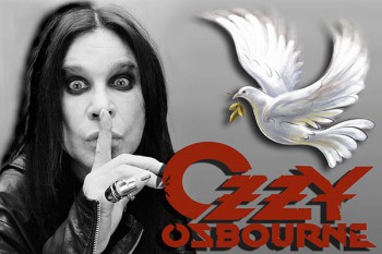 333. Постер: Ozzy Osbourne с белым голубем