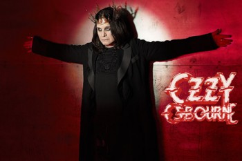 334. постер: Ozzy Osbourne в короне на красном
