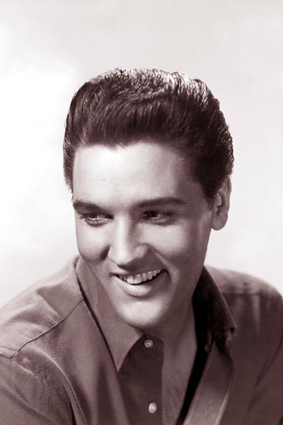 354. Постер: Черно-белый портрет - Elvis Presley