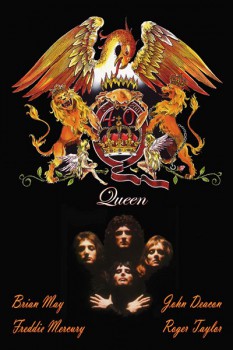 363. Постер: эмблема группы Queen