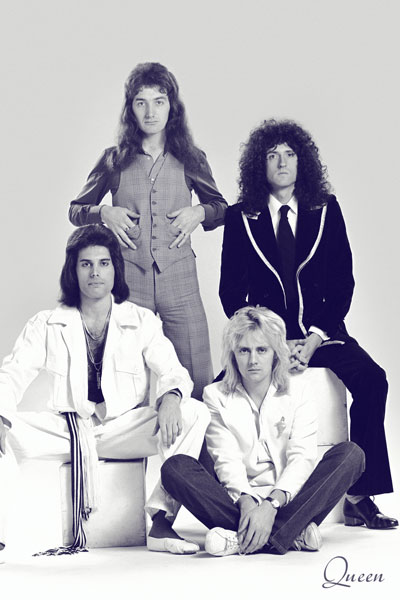 367. Постер: Queen в 1976 году