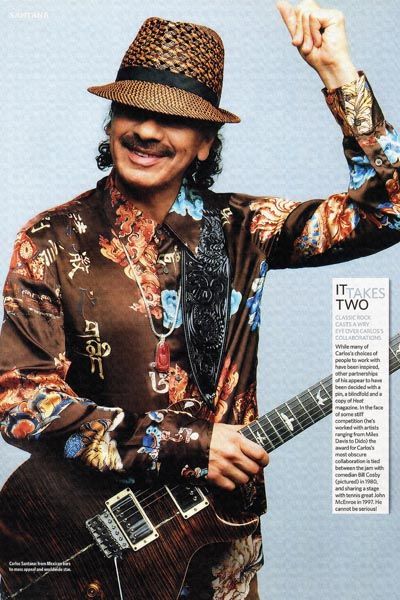 394. Постер: Лауреат многочисленных премий «Грэмми», гитарист - Carlos Santana