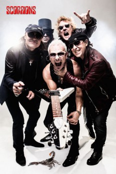 398-2. Музыкальный постер: Легендарная немецкая группа Scorpions