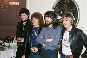 404-2. Постер: Steve Priest, Brian Connolly, Mick Tucker, и Andy Scott - группа Sweet в 1978