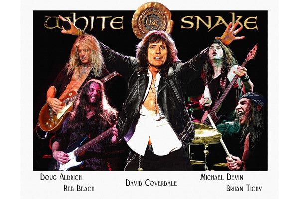 444. Постер: Whitesnake - британо-американская рок-группа, играющая Hard rock с блюзовыми элементам