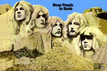 132-3. Постер: Обложка культового альбома Deep Purple in rock