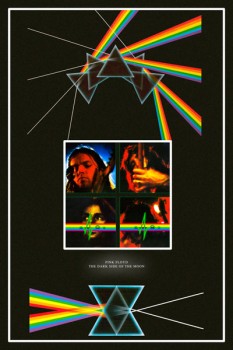 342-3. Постер: Pink Floyd, вариации на тему "Dark side of the moon"