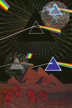 344-2. Постер: Pink Floyd, коллаж к эпохальному альбому