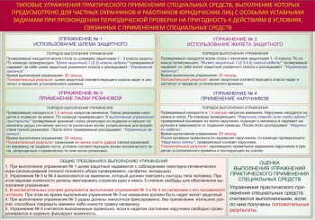 002. Типовые упражнения практического применения специальных средств, выполнение которых предусмотрено для частных охранников и работников юридических лиц с особыми уставными задачами при прохождении проверки на пригодность в условиях, связанных с применением специальных средств