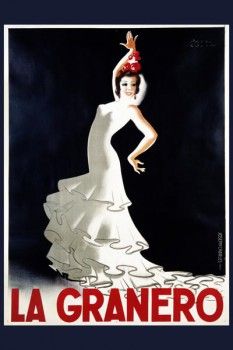 037. Ретро плакат западных стран: La Granero. Poster by Paul Colin