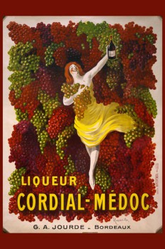 052. Ретро плакат западных стран: Liquer Cordial-Médoc, G. A. Jourde - Bordeaux