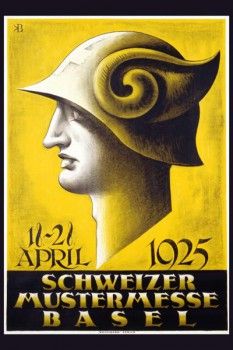 087. Ретро плакат западных стран: Schweizer Mustermesse Basel. Poster