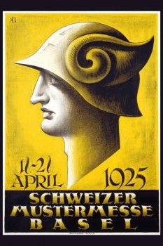 087. Ретро плакат западных стран: Schweizer Mustermesse Basel. Poster