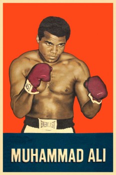 092. Ретро плакат западных стран: Muhammad Ali