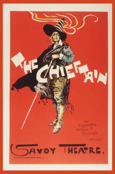 102. Ретро плакат западных стран: The Chieftain. Savoy Theatre