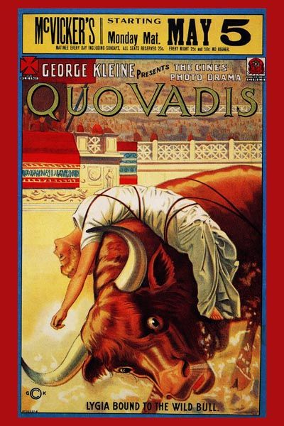 127. Ретро плакат западных стран: Quo Vadis