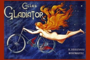 146. Ретро плакат западных стран: Cycles Gladiator